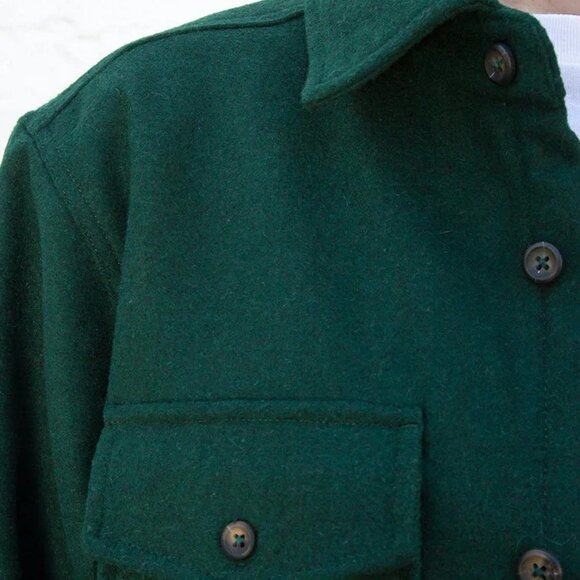 NWOT Brandy Melville Oversized Carson Jacket, Green, Regular Fit - Picture 4 of 7